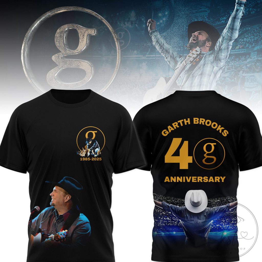 Garth Brooks 40th Anniversary GBR shirt, Country Music Legend Fan Apparel