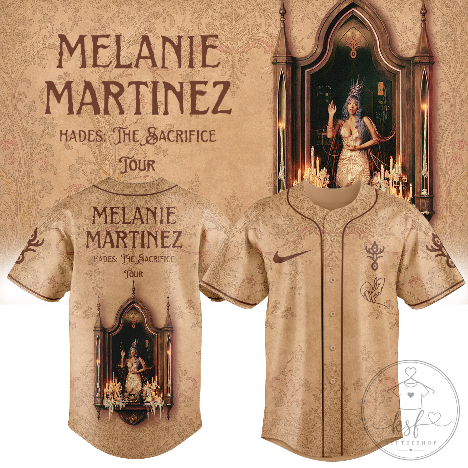 Melanie Martinez Hades The Sacrifice Tour Music Baseball Jersey
