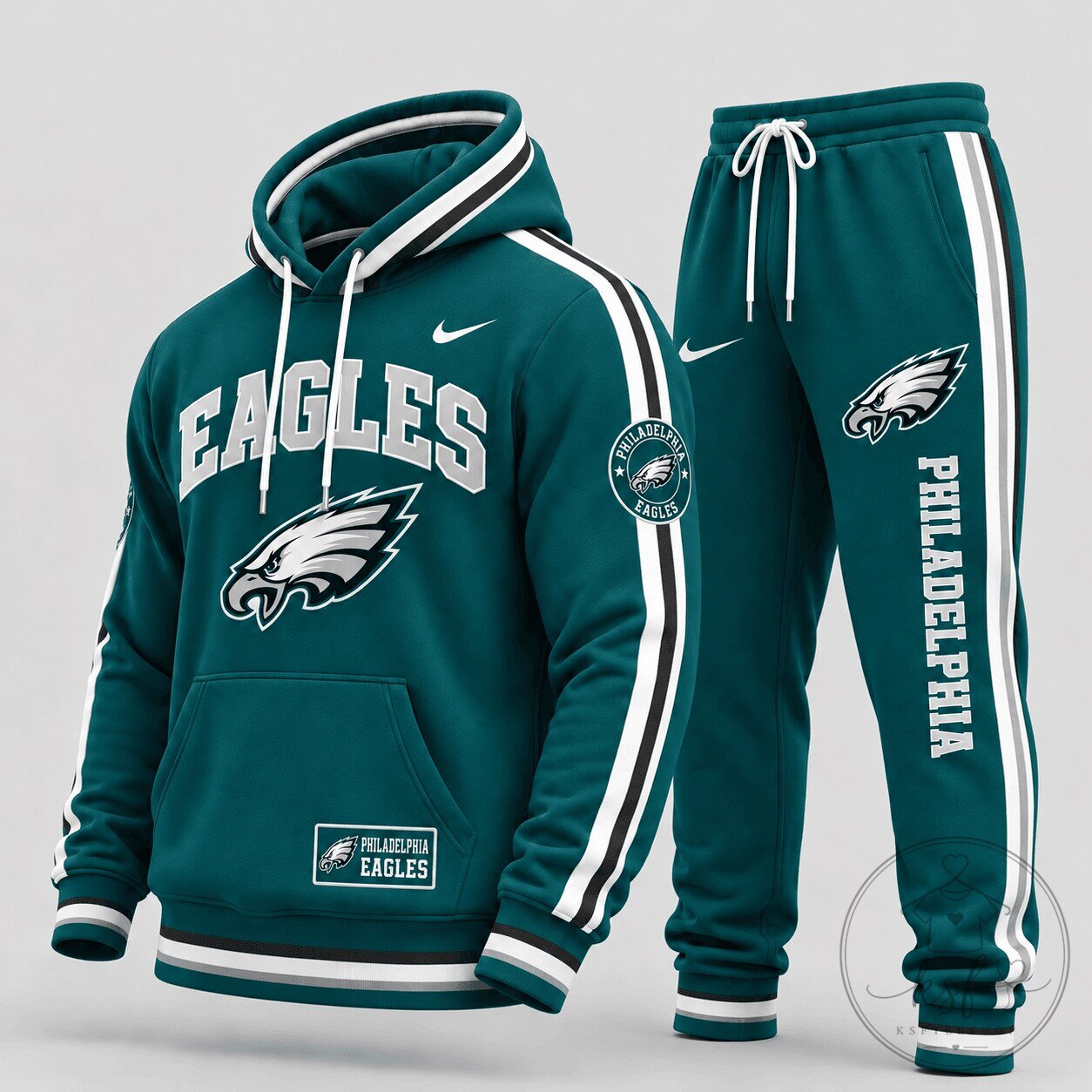 Philadelphia Eagles National Football League Team Hoodie and Sweatpants Set