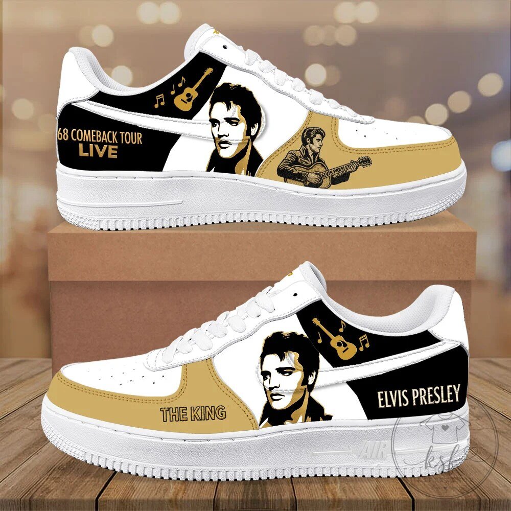 Elvis Presley The King 68 Comeback Tour Live Music Fan Shoes