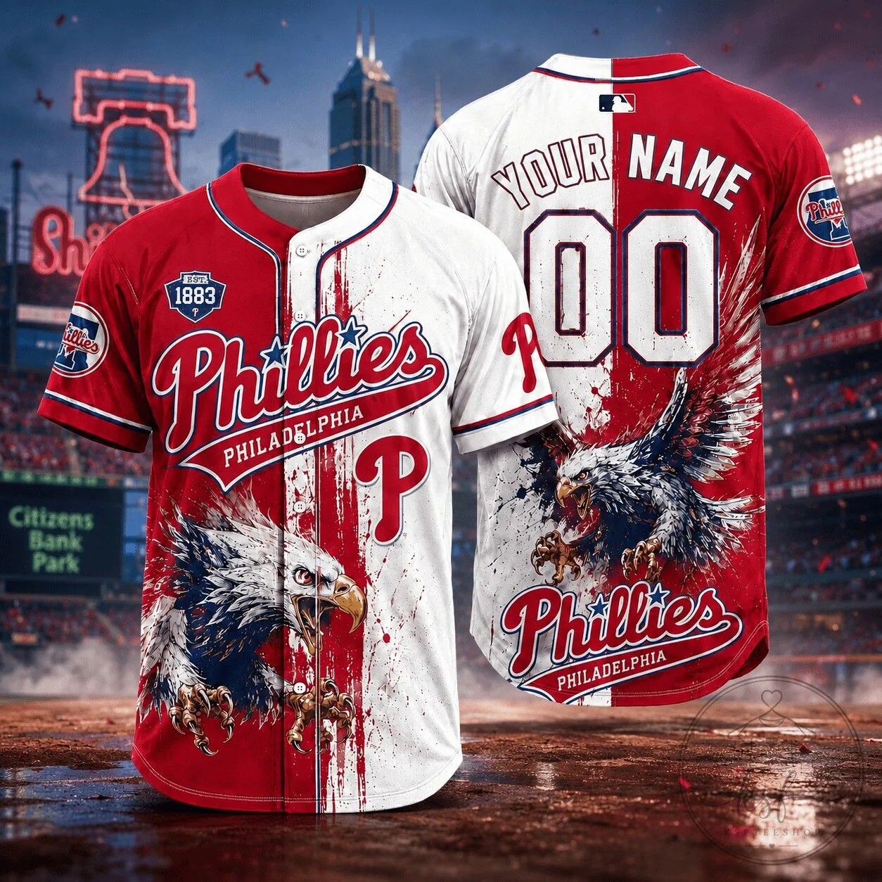 Philadelphia Phillies MLB Baseball Jersey Personalized Custom Name Number