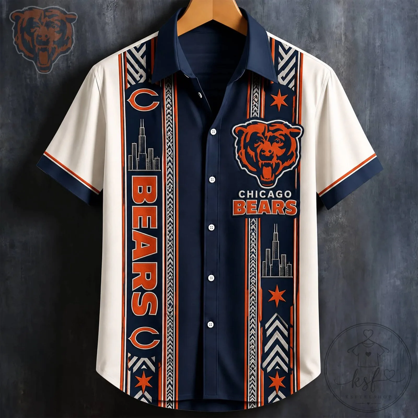 Chicago Bears NFL Football Team Hawaiian Shirt for Men and Women
