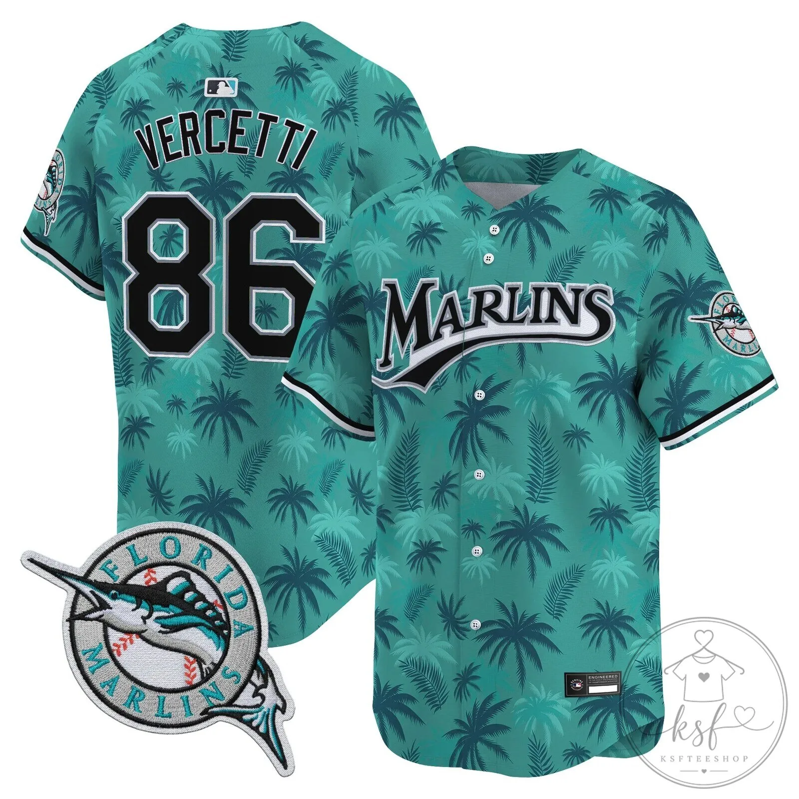 Grand Theft Auto Vice City Tommy Vercetti Florida Marlins Baseball Jersey