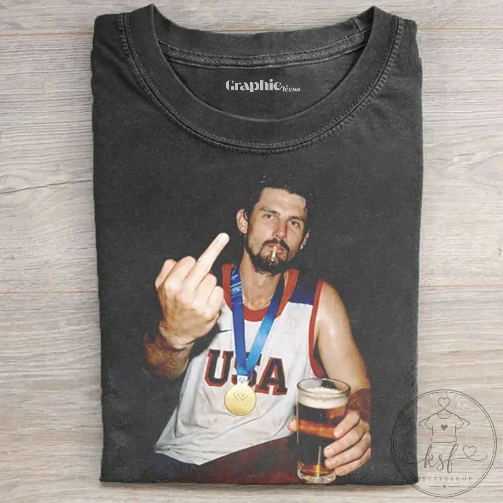 Champion Hockey Fan T-Shirt featuring Connor Hellebuyck