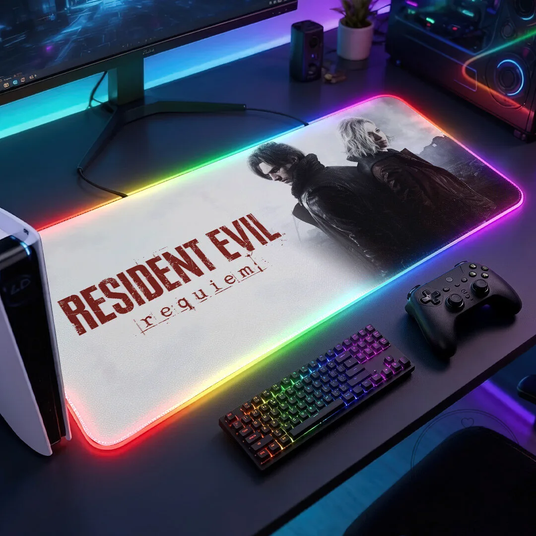 Resident Evil Requiem Gaming Desk Mat, Custom LED Light Up Mouse Pad 9 Resident Evil Requiem Gaming Desk Mat, Custom LED Light Up Mouse Pad