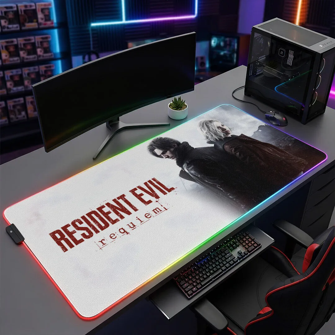 Resident Evil Requiem Gaming Desk Mat, Custom LED Light Up Mouse Pad 10 Resident Evil Requiem Gaming Desk Mat, Custom LED Light Up Mouse Pad