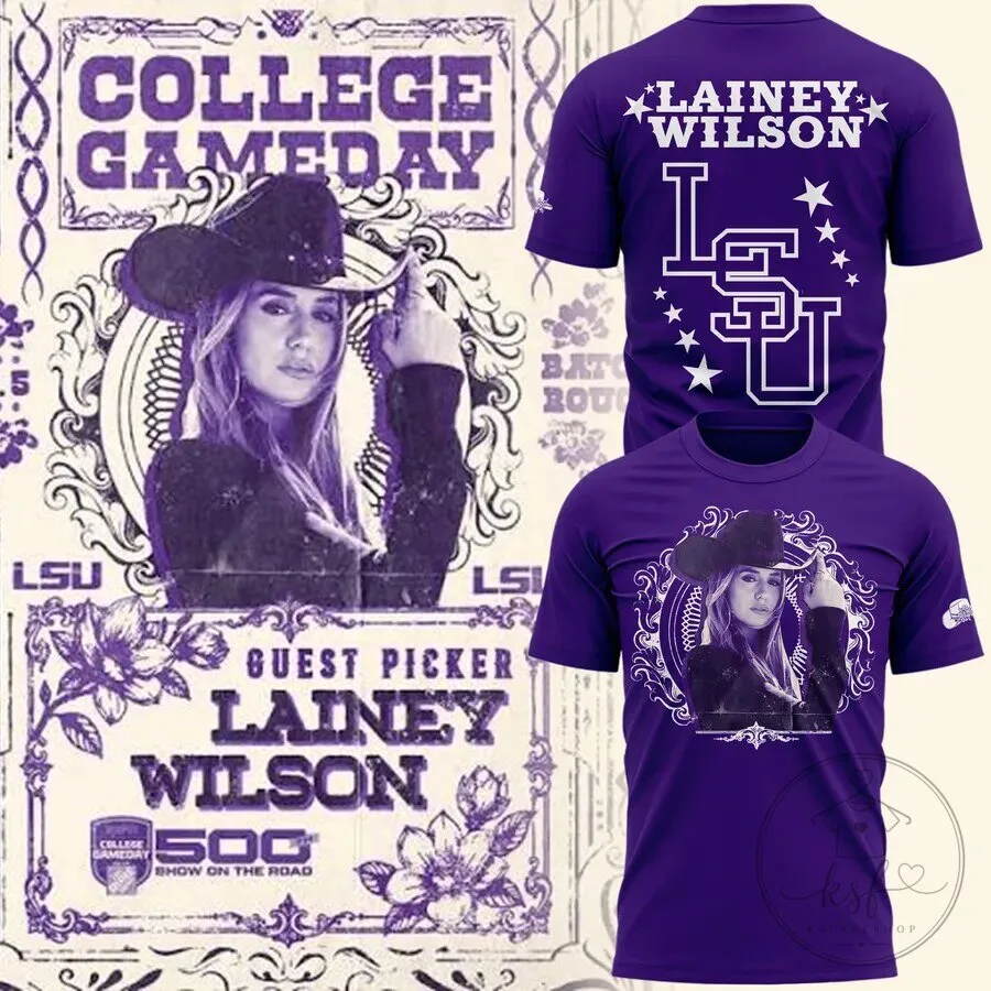 Limited Edition College GameDay Tee Featuring Lainey Wilson