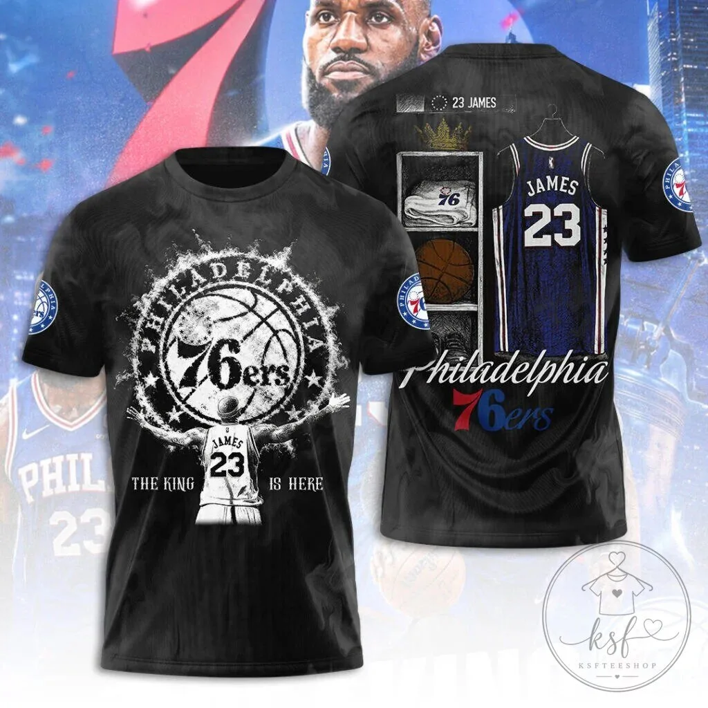 LeBron James Inspired Basketball T-Shirt for Philadelphia 76ers Fans
