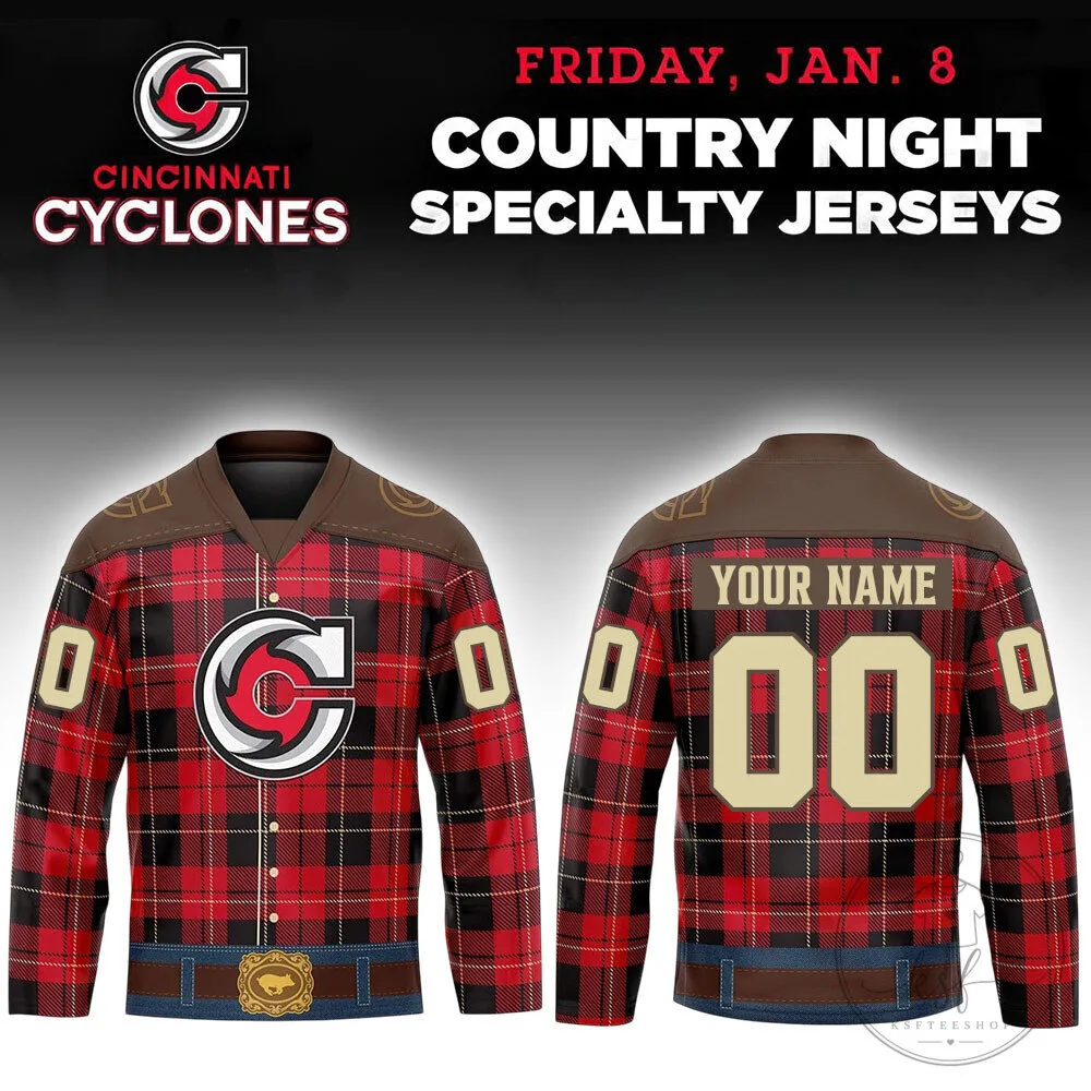 Cincinnati Cyclones Country Night Specialty Hockey Jersey