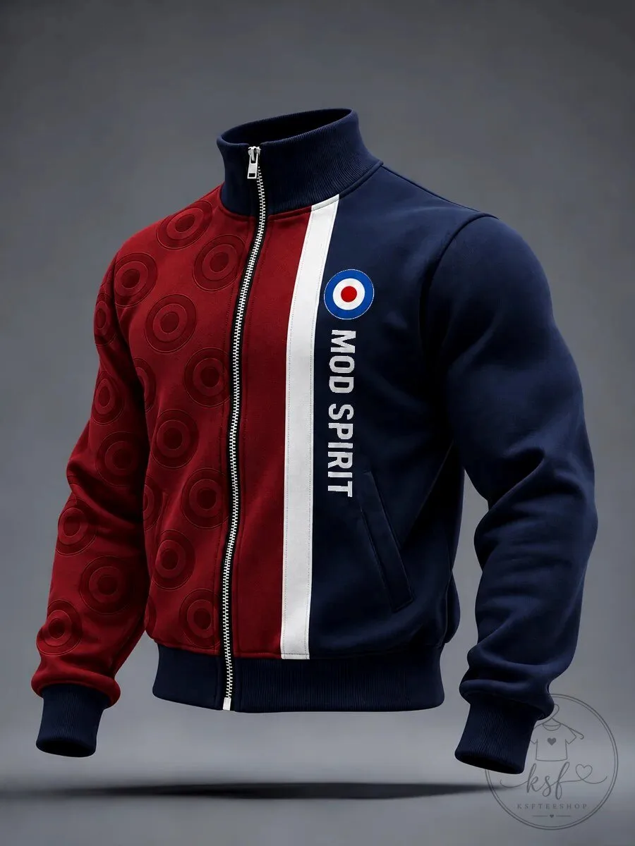 Mod Spirit Target Logo Full-Zip Track Jacket 1 Mod Spirit Target Logo Full-Zip Track Jacket