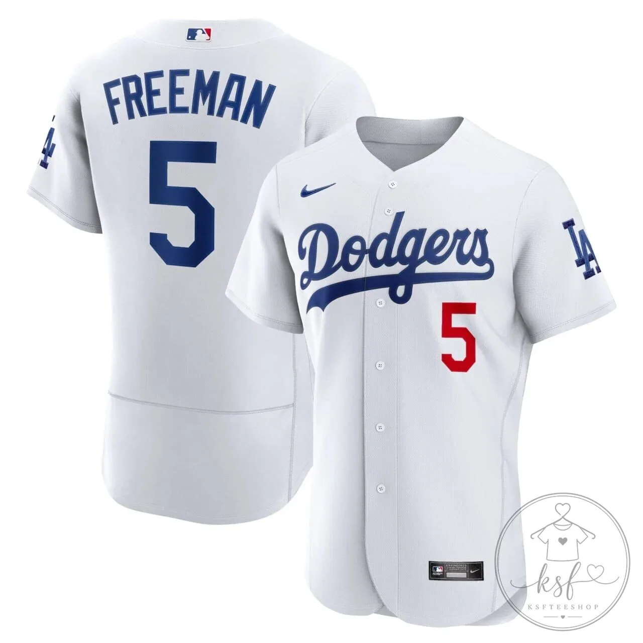 Freddie Freeman Los Angeles Dodgers White Baseball Jersey