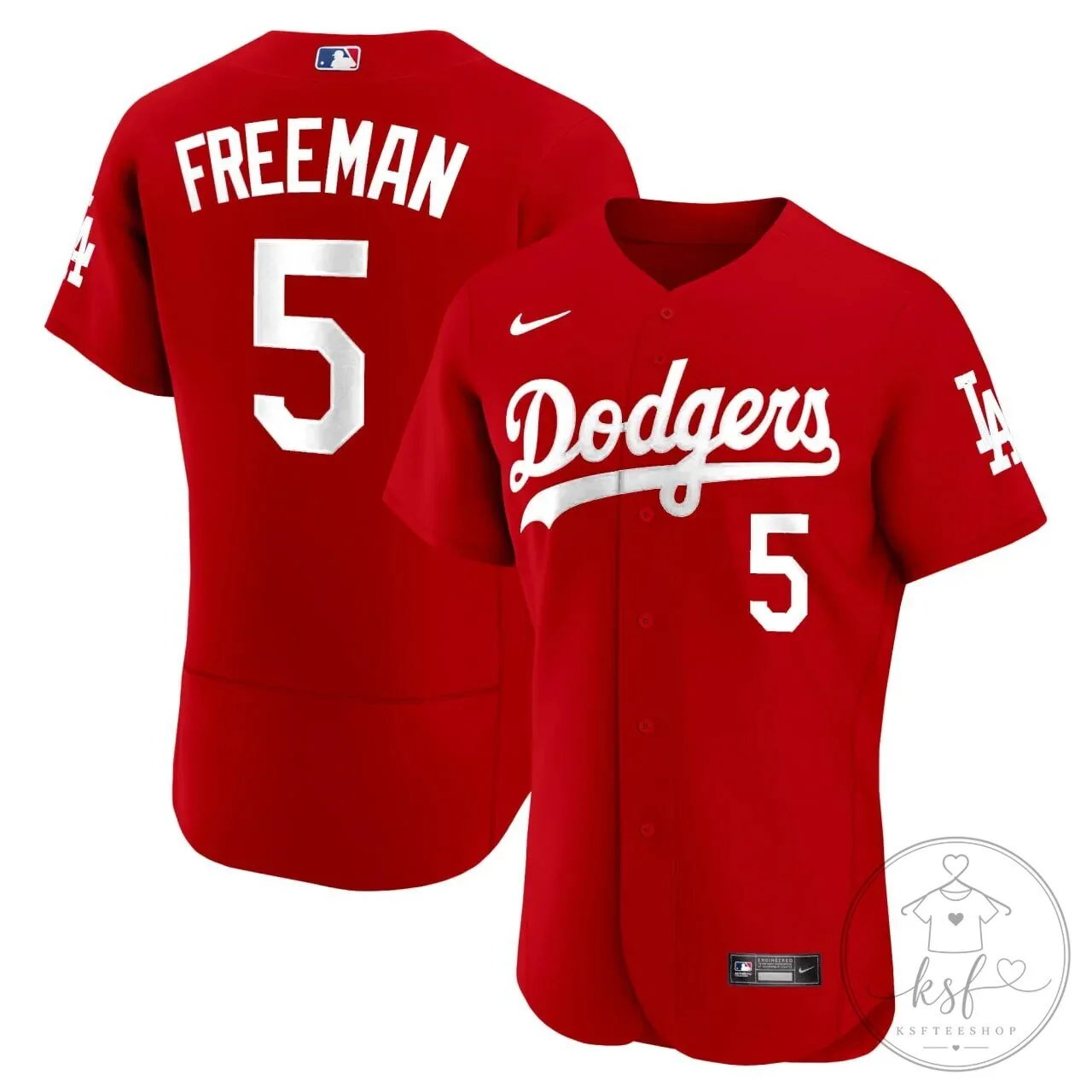 Freddie Freeman Los Angeles Dodgers White Baseball Jersey 7 Freddie Freeman Los Angeles Dodgers White Baseball Jersey