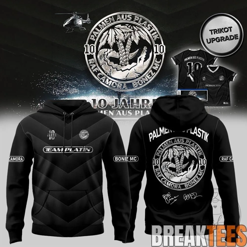 Black Hoodie for the 10-Year Palmen aus Plastik Tour by RAF Camora and Bonez MC