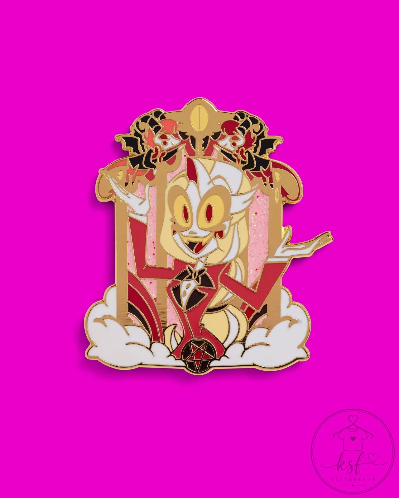 Hazbin Hotel Charlie Morningstar Lucifer Daughter Enamel Pin