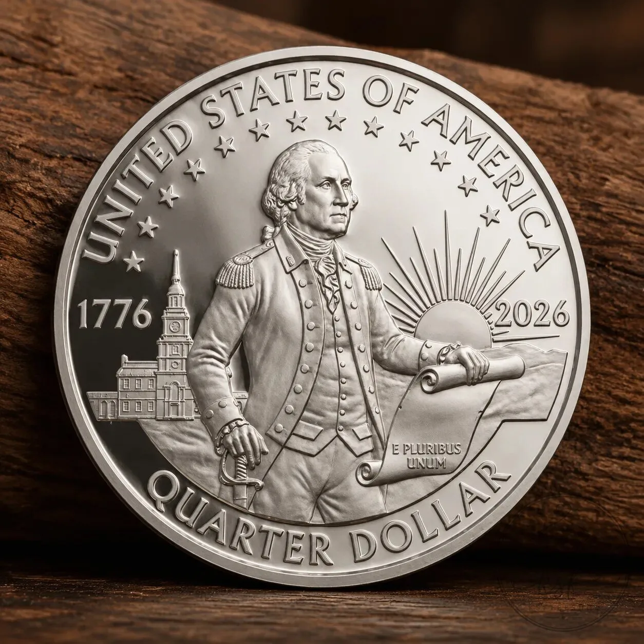 United States of America 250th Anniversary Commemorative Quarter Dollar Coin