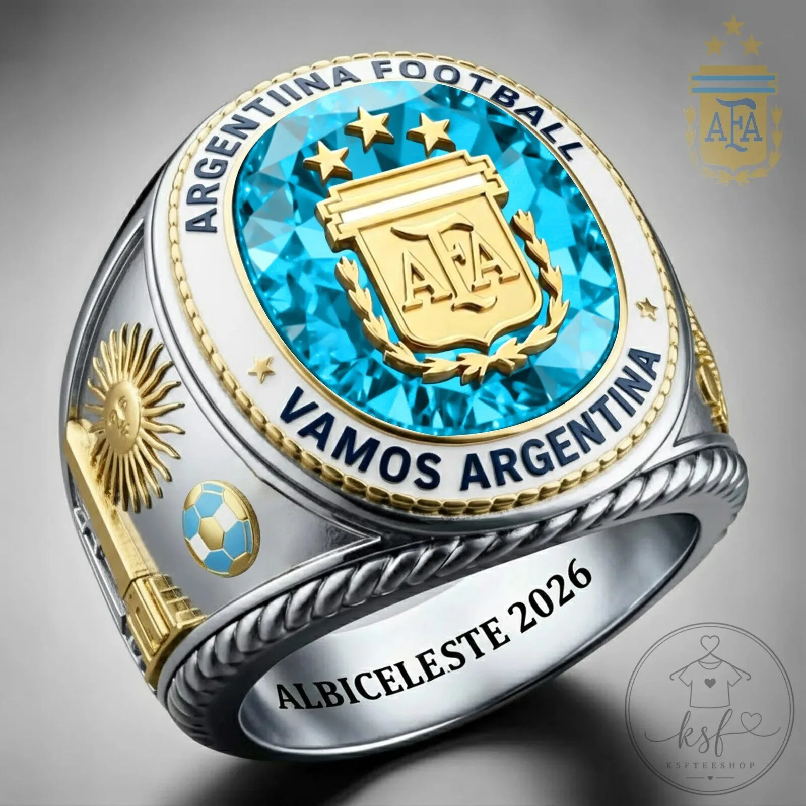 Argentina Football Association Albiceleste 2026 Championship Ring