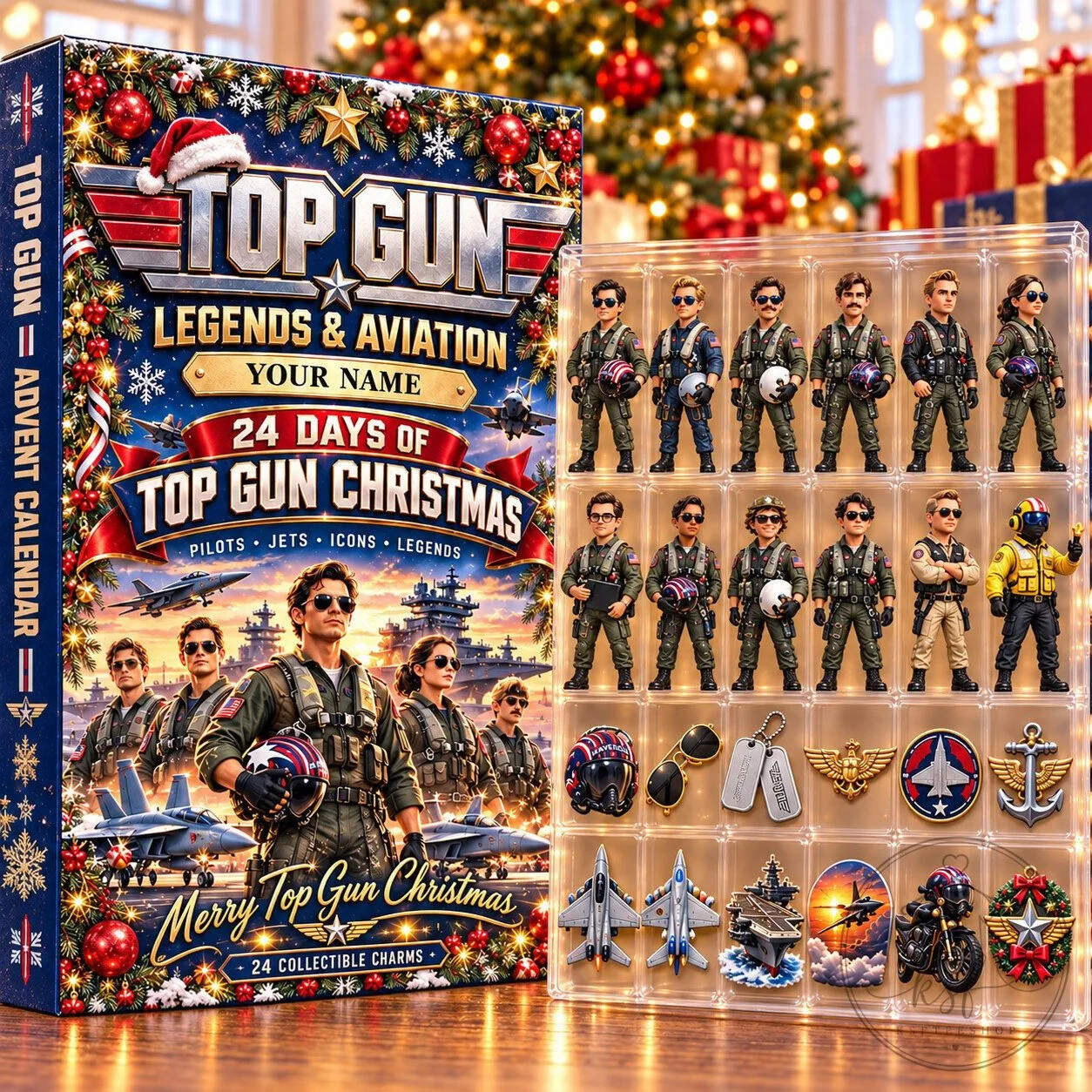 Top Gun Christmas Advent Calendar with 24 Collectible Charms