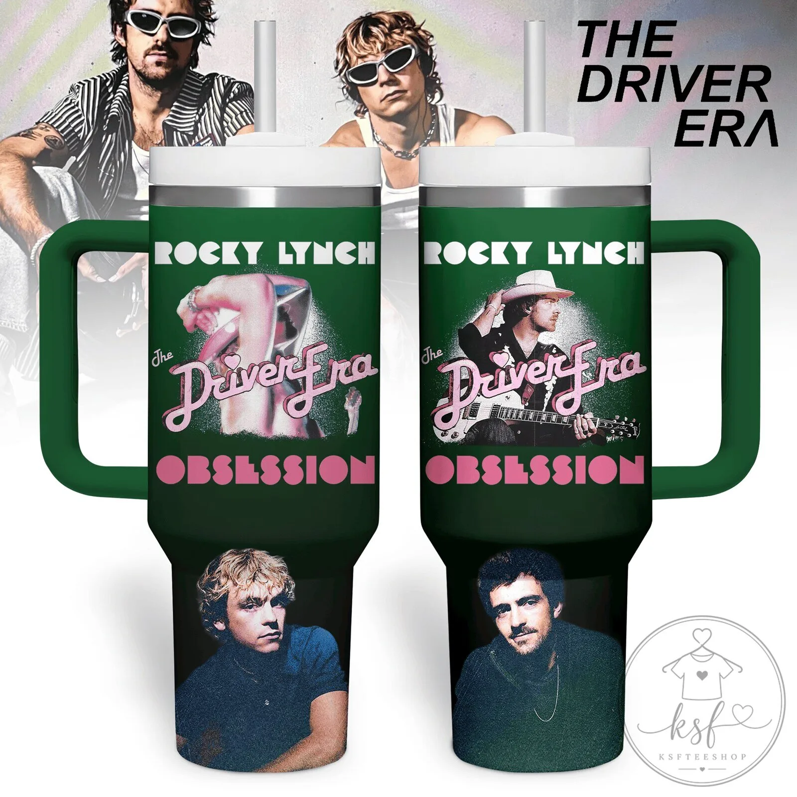 The Driver Era Rocky Lynch Obsession Album Art Insulated Tumbler with Handle
