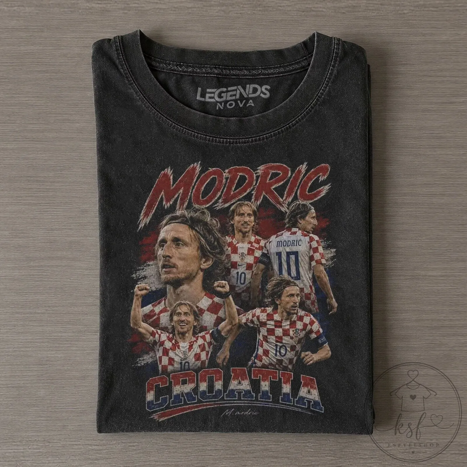 Croatia Luka Modric Soccer Player Fan Apparel T-Shirt