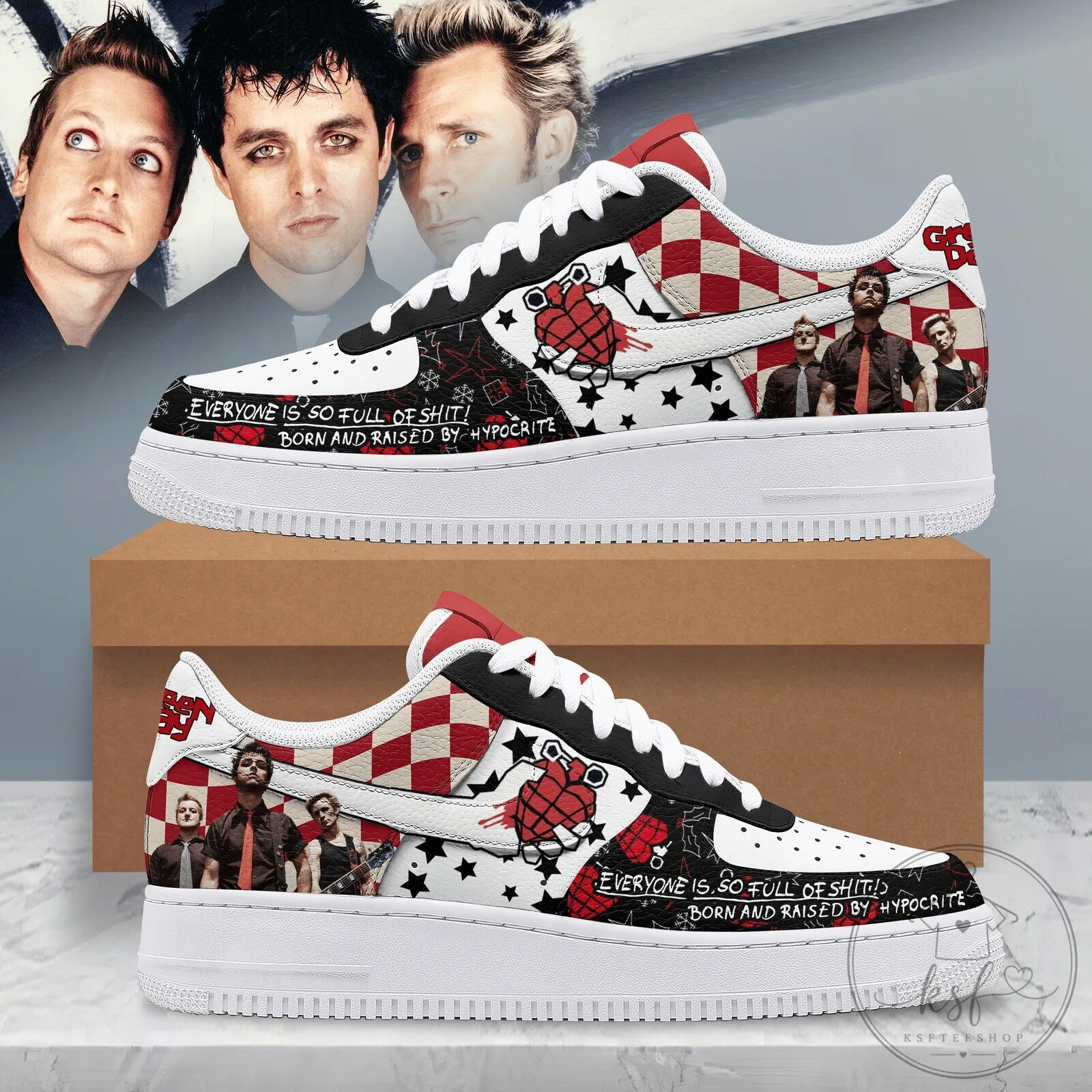 Green Day American Idiot Everyone Is So Full Of Shit Shoes