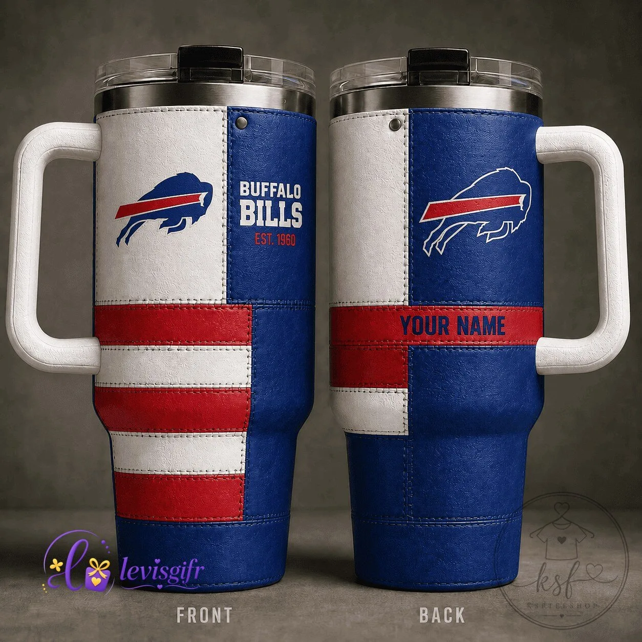 Buffalo Bills NFL Football Team Personalized Insulated Tumbler