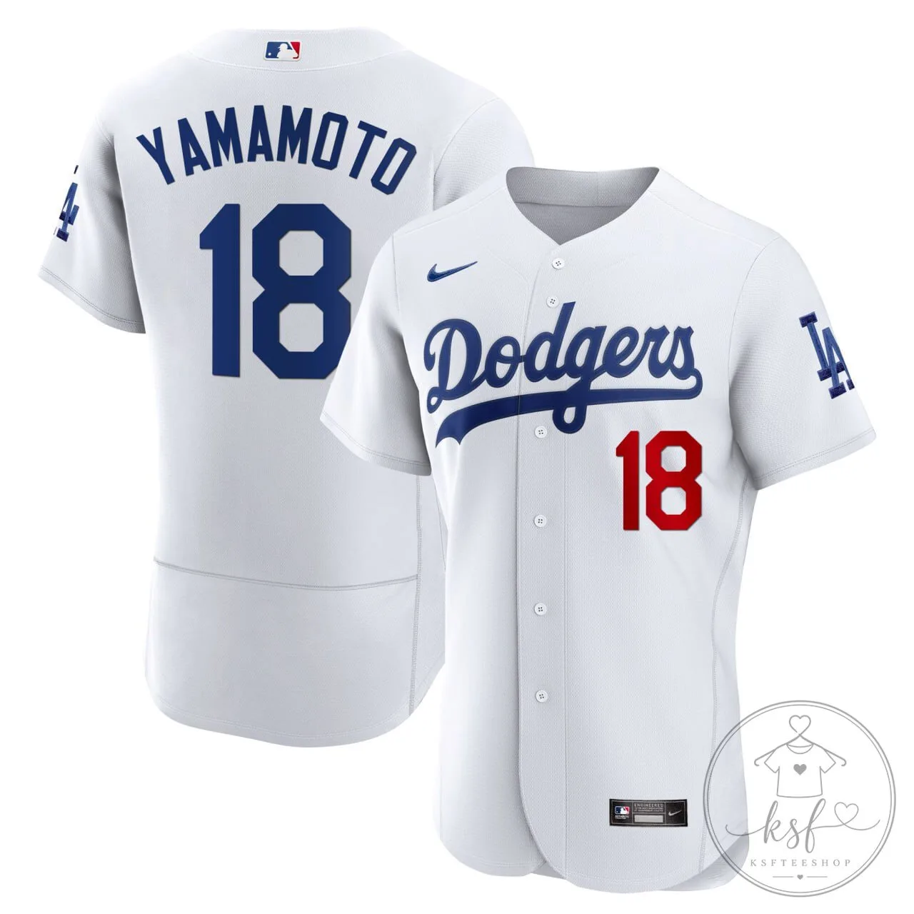 Los Angeles Dodgers Yoshinobu Yamamoto White Baseball Jersey