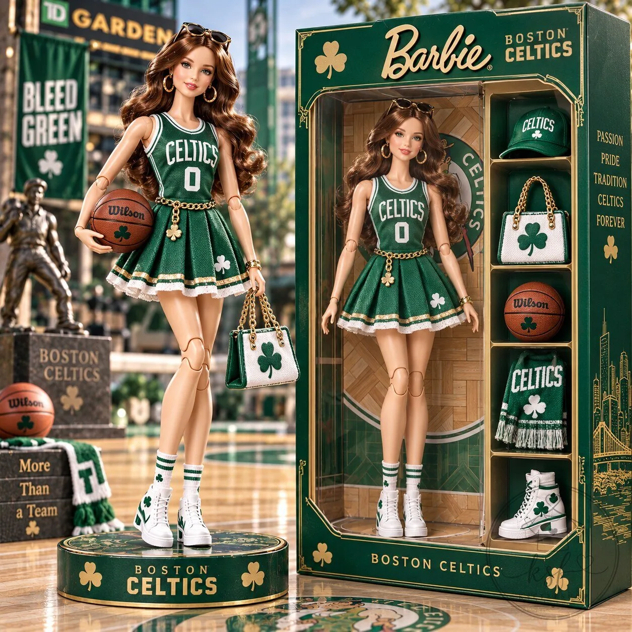 Barbie Boston Celtics Basketball Player Fashion Doll Collectible Figurine