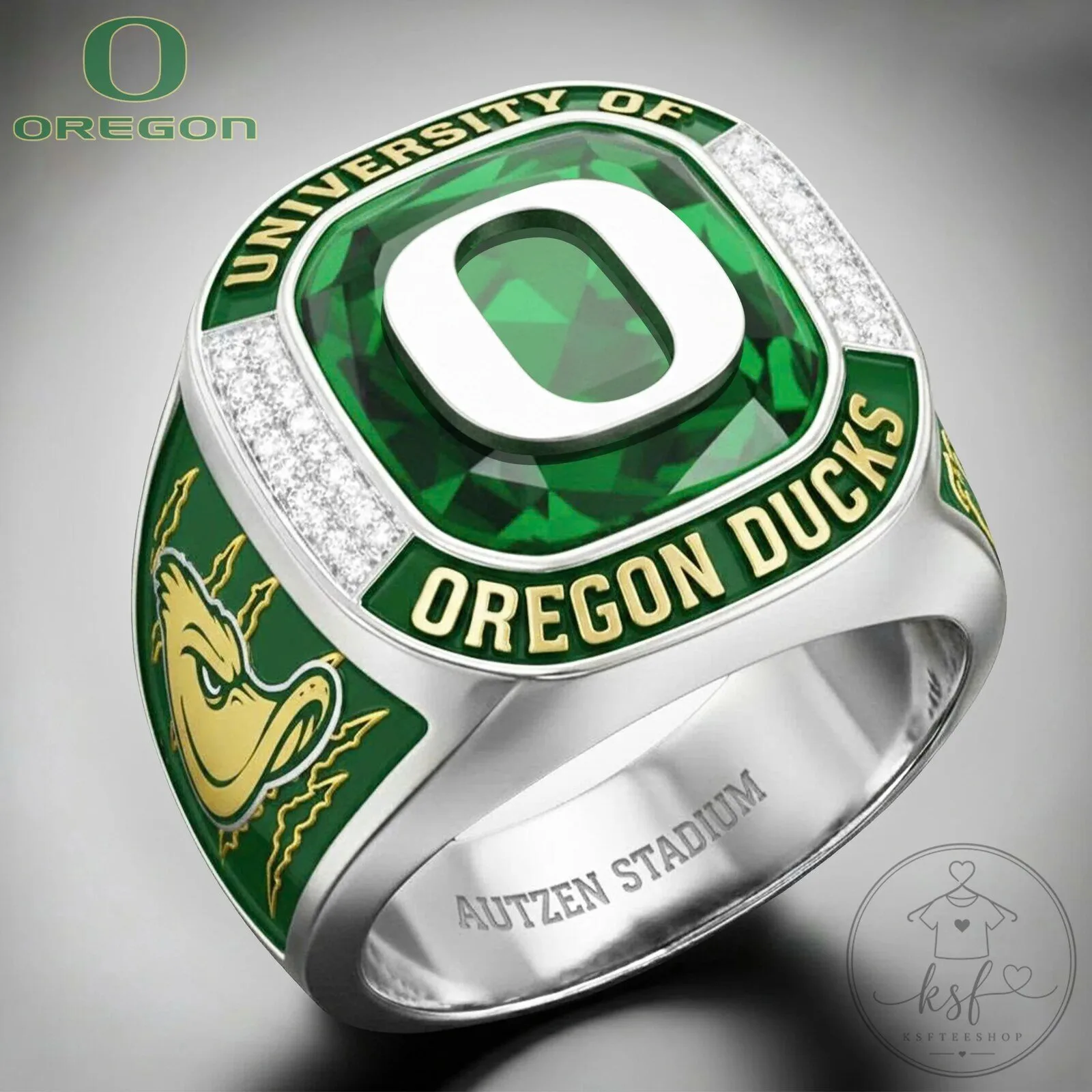Oregon Ducks University of Oregon Autzen Stadium Championship Ring