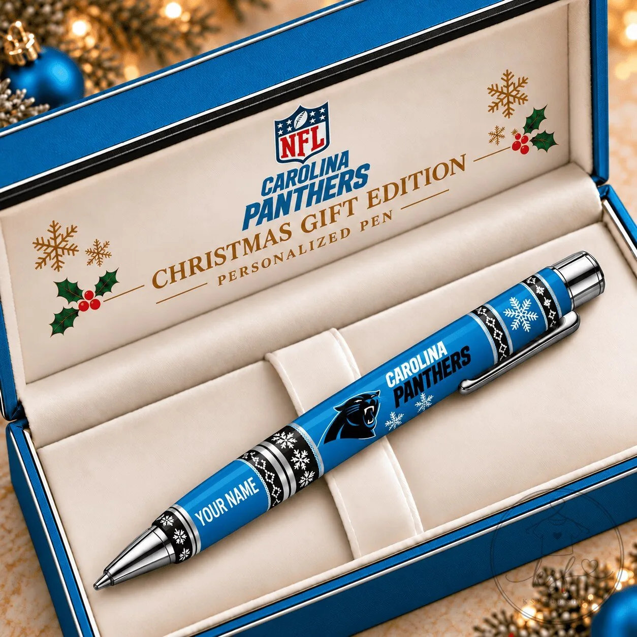Carolina Panthers Christmas Personalized Ballpoint Pen