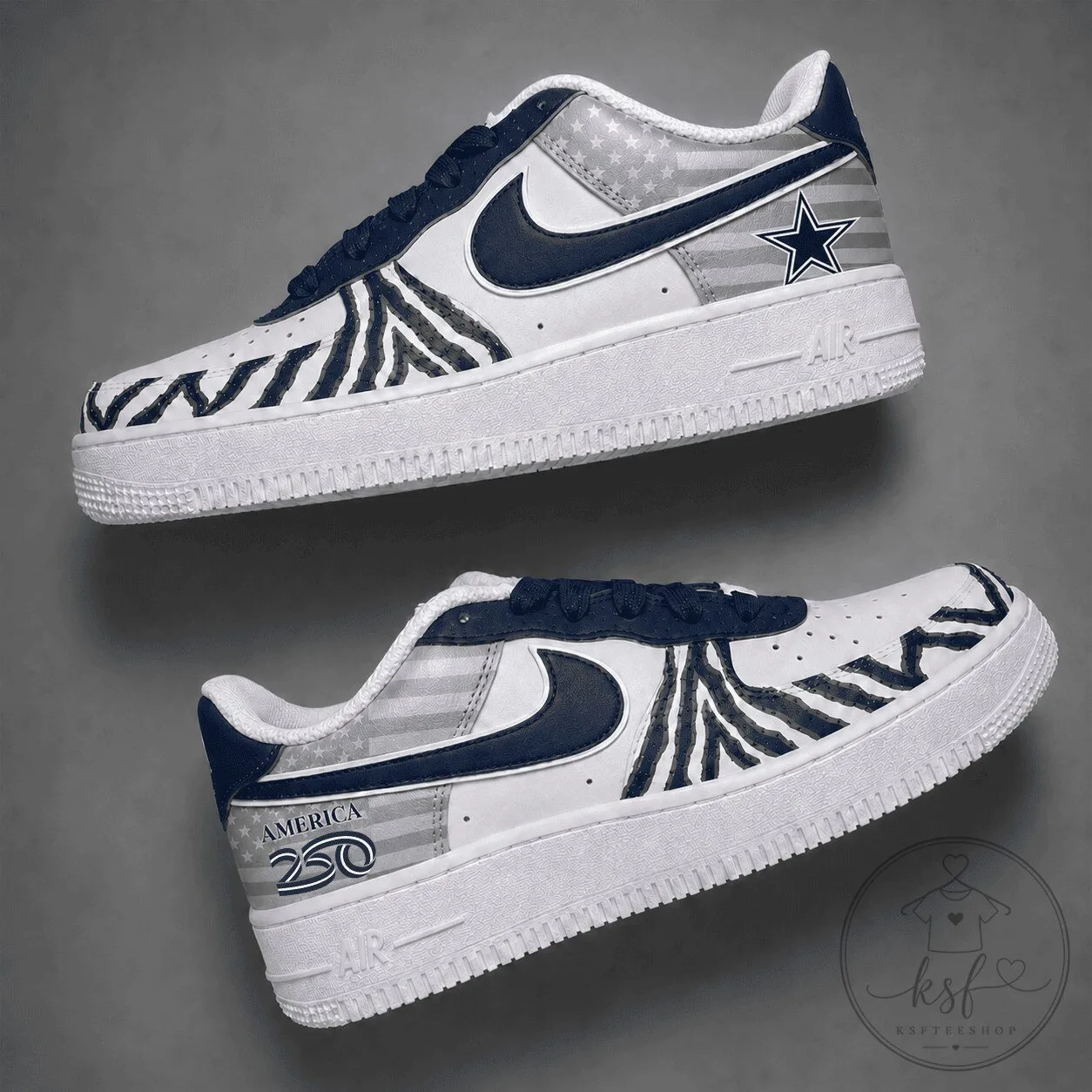 Dallas Cowboys NFL America 250 Years Of Freedom Limited Edition Sneakers