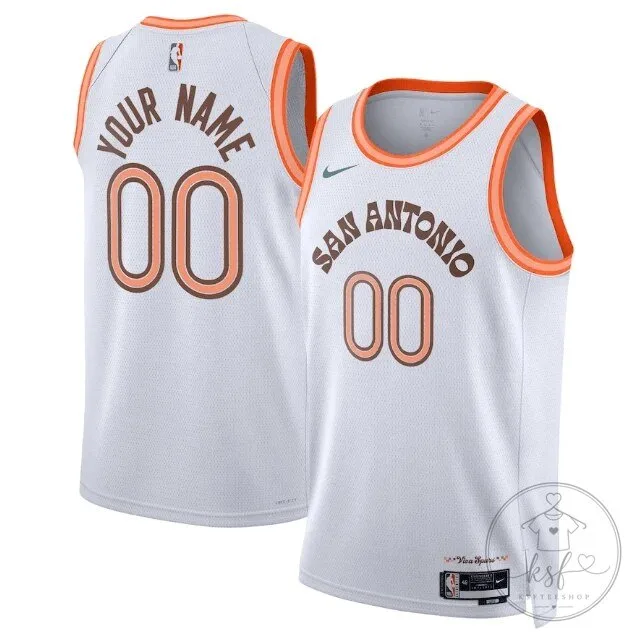 San Antonio Spurs City Edition 2023-2024 Personalized Basketball Jersey