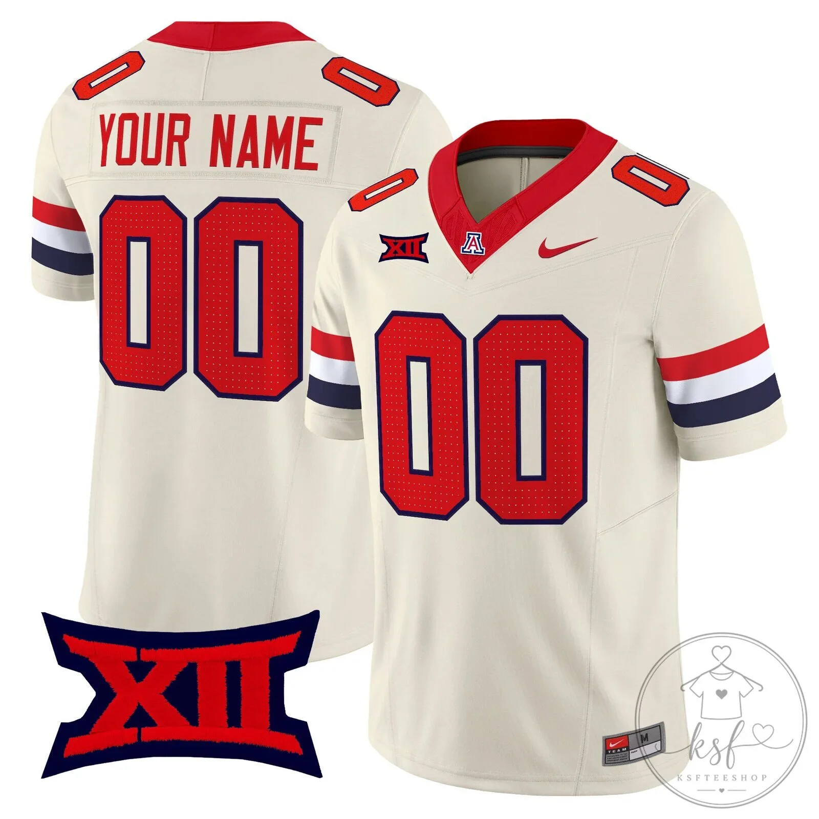 Arizona Wildcats College Football Personalized Custom Stitched Game Day Jersey