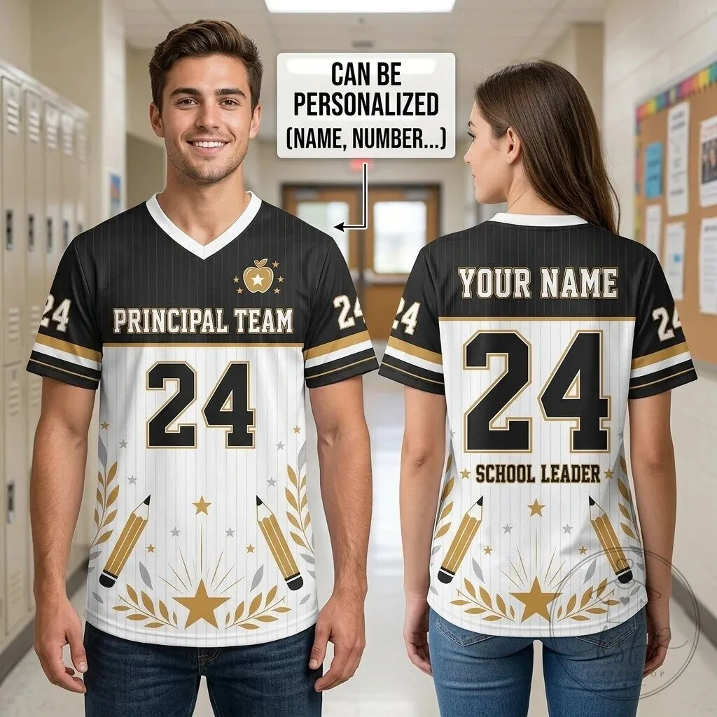 Personalized Principal Team School Leader Football Jersey