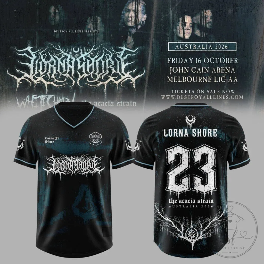 Lorna Shore Australia and New Zealand Tour 2026 Exclusive Football Jersey 3 Lorna Shore Australia and New Zealand Tour 2026 Exclusive Football Jersey