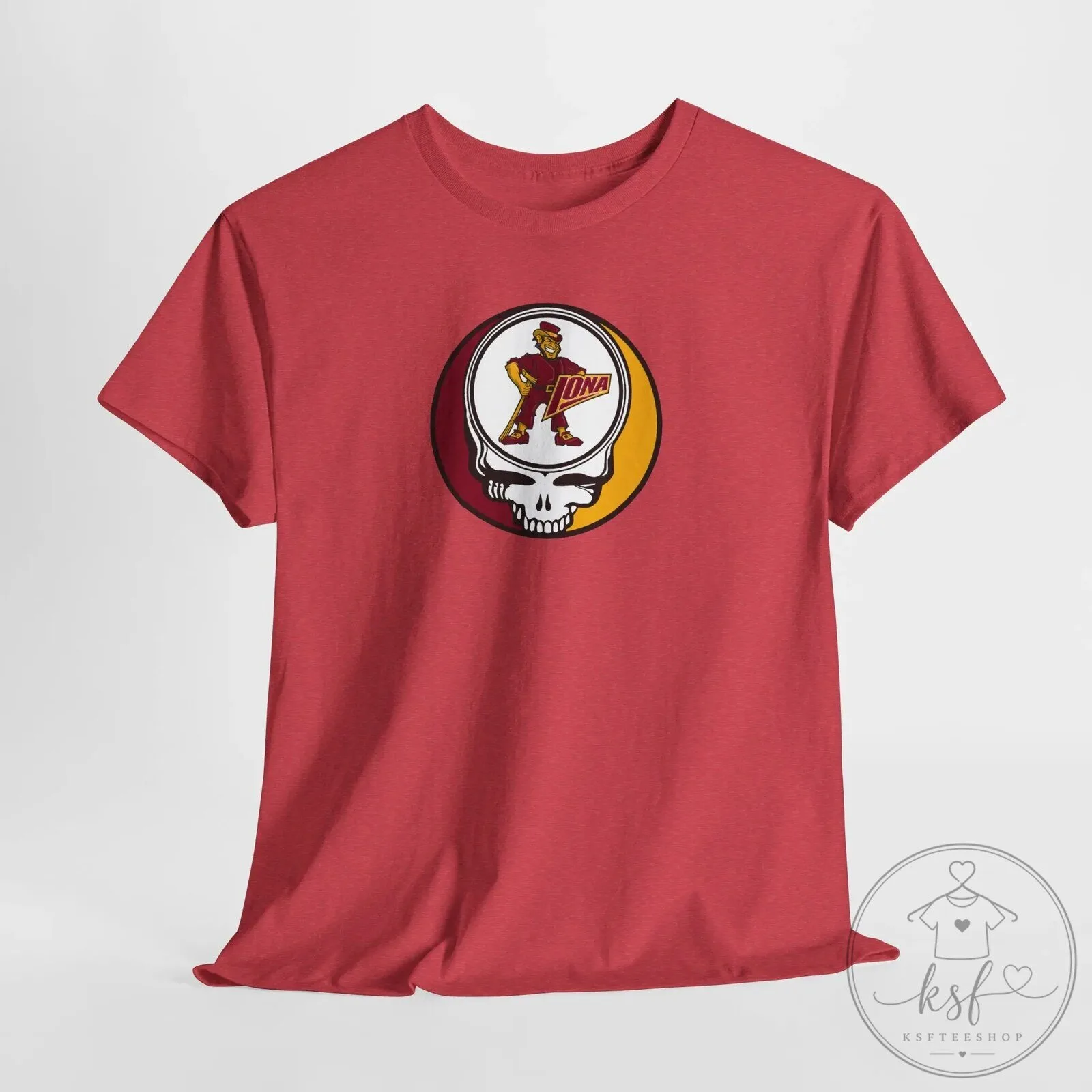 Iona Gaels Stealie Skull Grateful Dead Inspired College Sports T-Shirt 23 Iona Gaels Stealie Skull Grateful Dead Inspired College Sports T-Shirt
