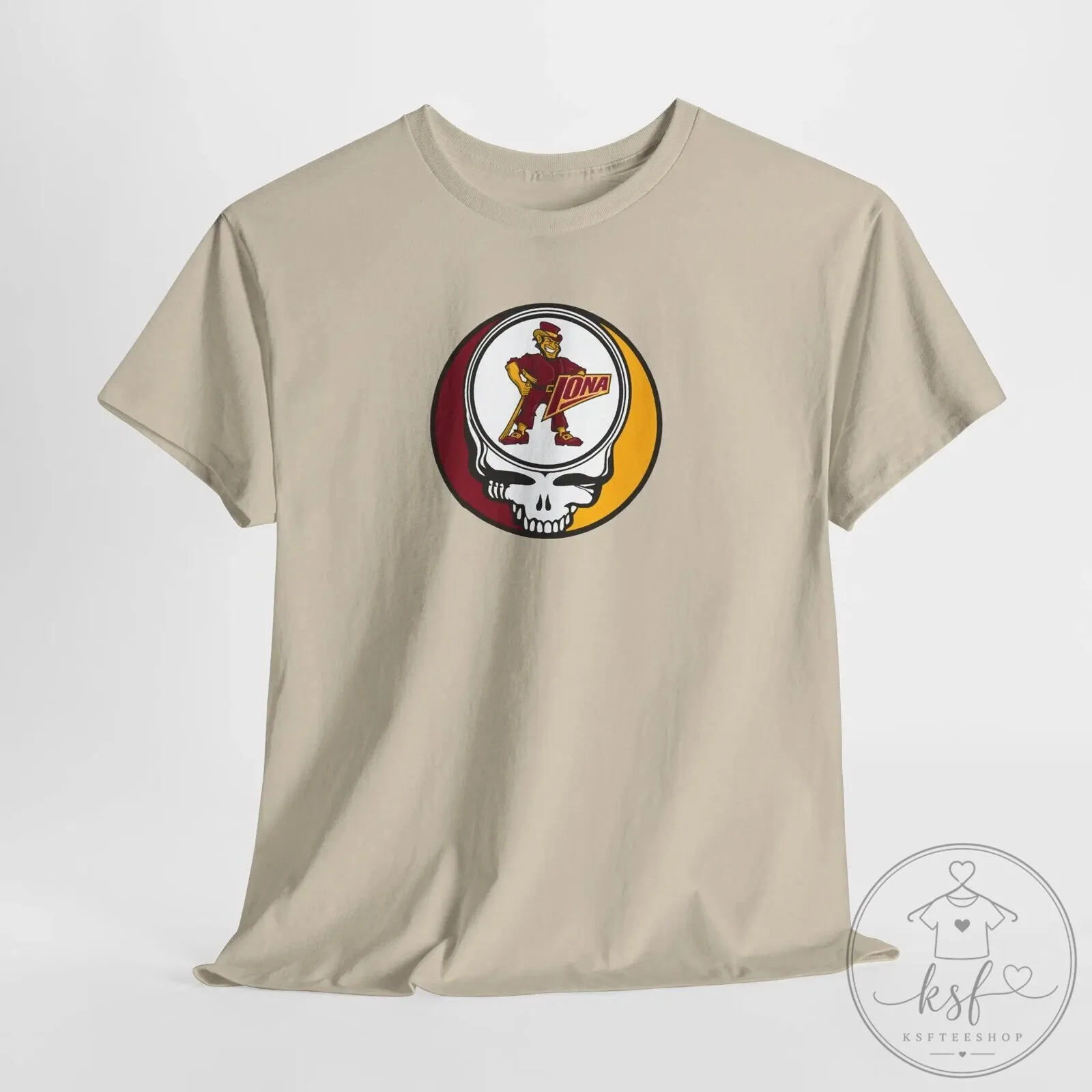 Iona Gaels Stealie Skull Grateful Dead Inspired College Sports T-Shirt 25 Iona Gaels Stealie Skull Grateful Dead Inspired College Sports T-Shirt