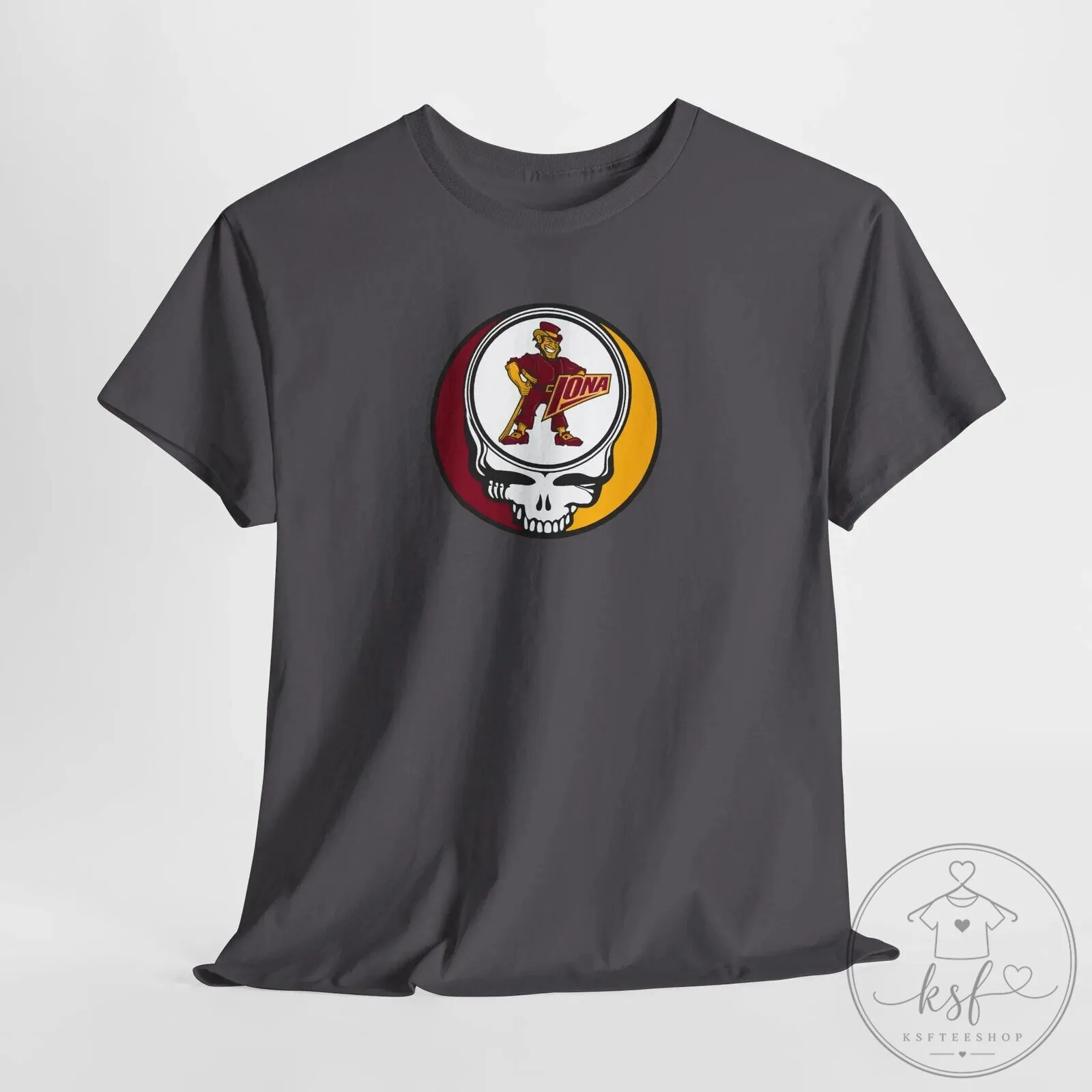 Iona Gaels Stealie Skull Grateful Dead Inspired College Sports T-Shirt 29 Iona Gaels Stealie Skull Grateful Dead Inspired College Sports T-Shirt