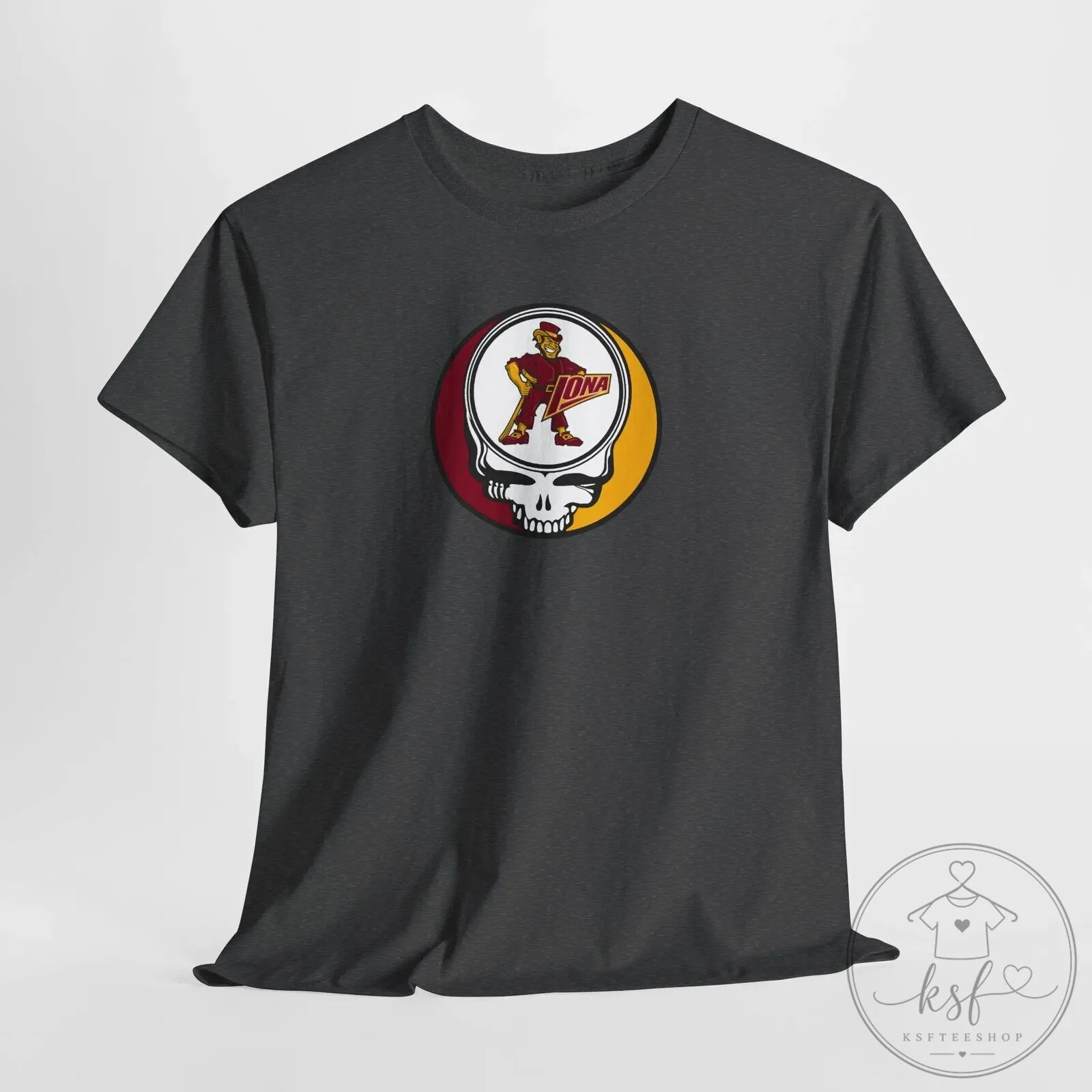Iona Gaels Stealie Skull Grateful Dead Inspired College Sports T-Shirt 31 Iona Gaels Stealie Skull Grateful Dead Inspired College Sports T-Shirt