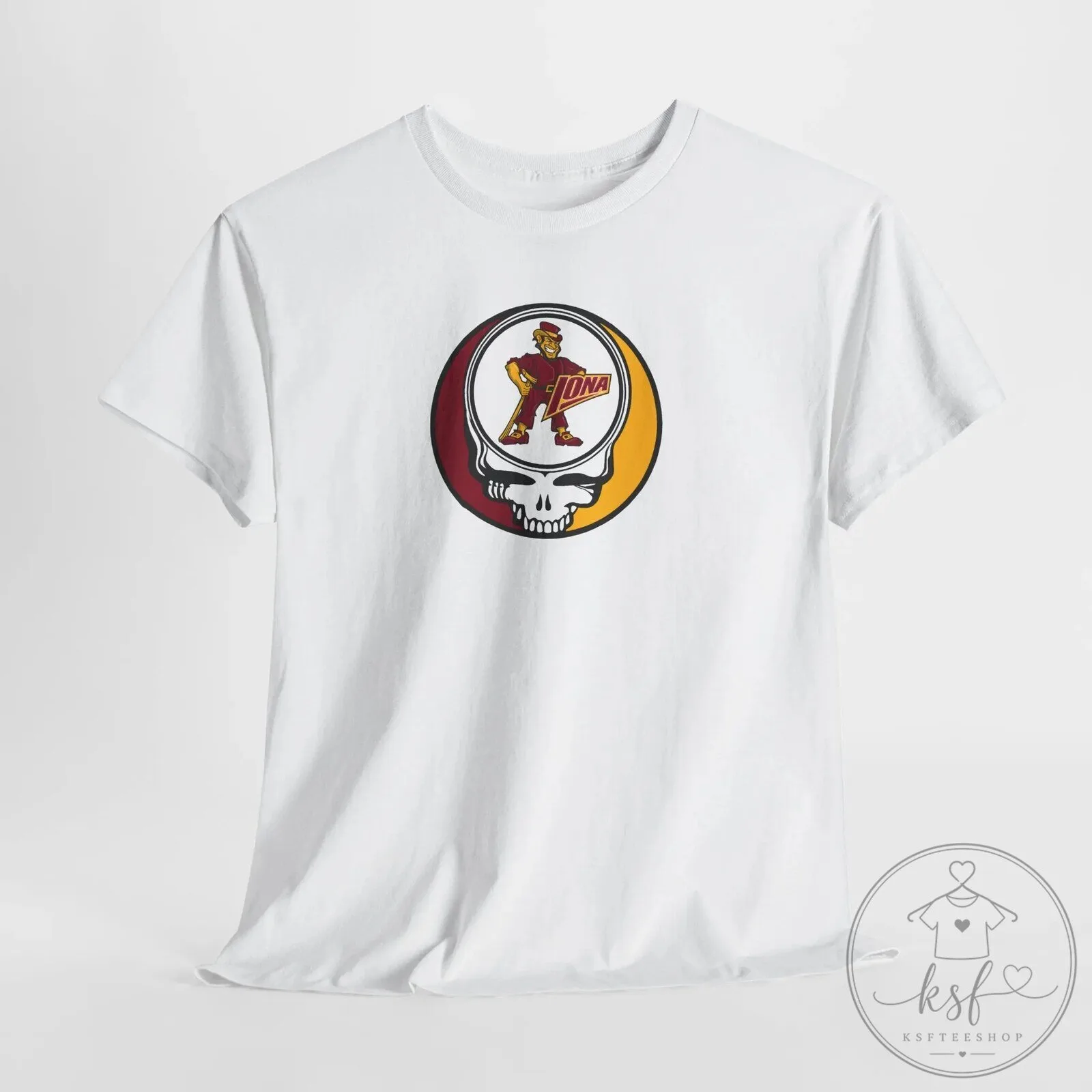 Iona Gaels Stealie Skull Grateful Dead Inspired College Sports T-Shirt 33 Iona Gaels Stealie Skull Grateful Dead Inspired College Sports T-Shirt