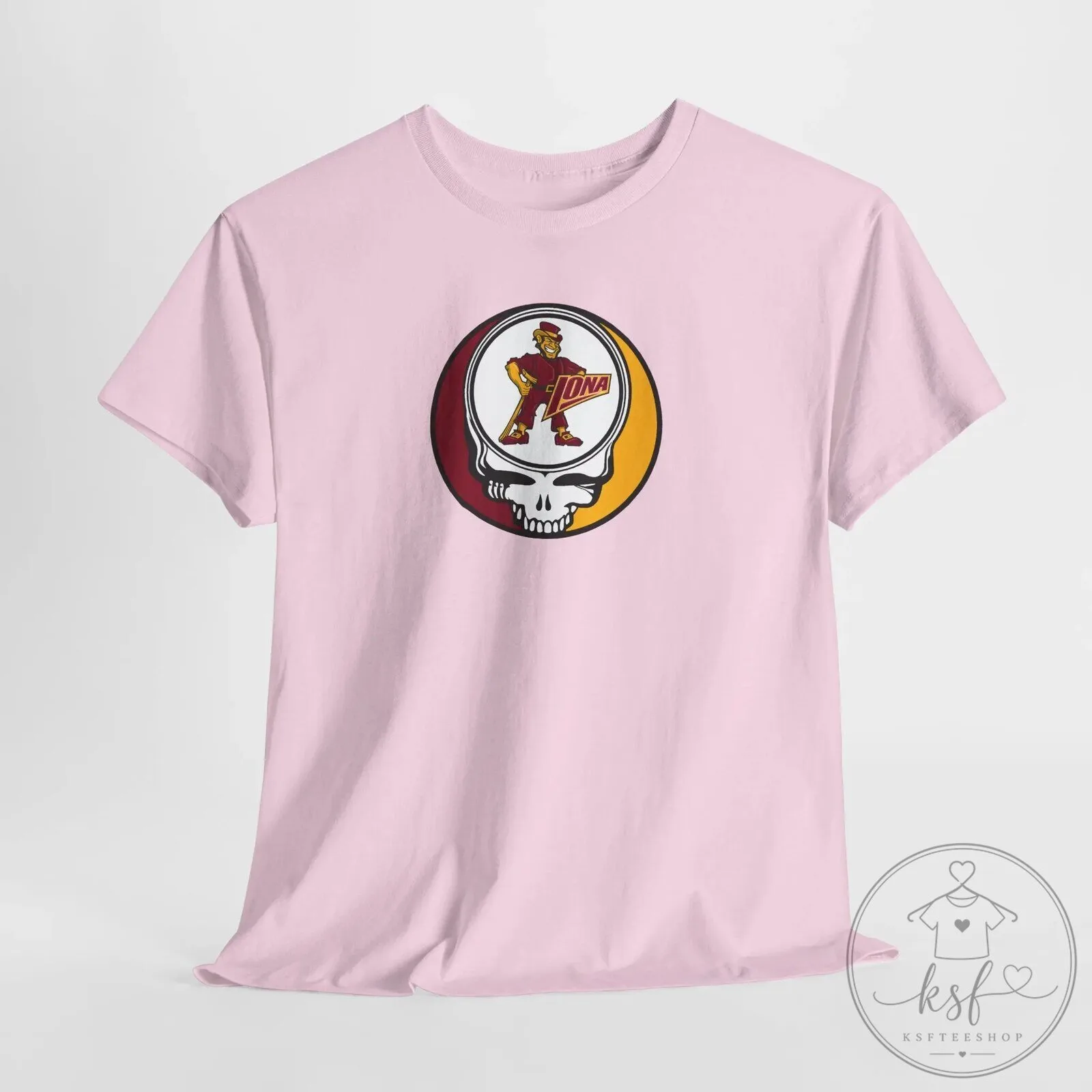 Iona Gaels Stealie Skull Grateful Dead Inspired College Sports T-Shirt 37 Iona Gaels Stealie Skull Grateful Dead Inspired College Sports T-Shirt