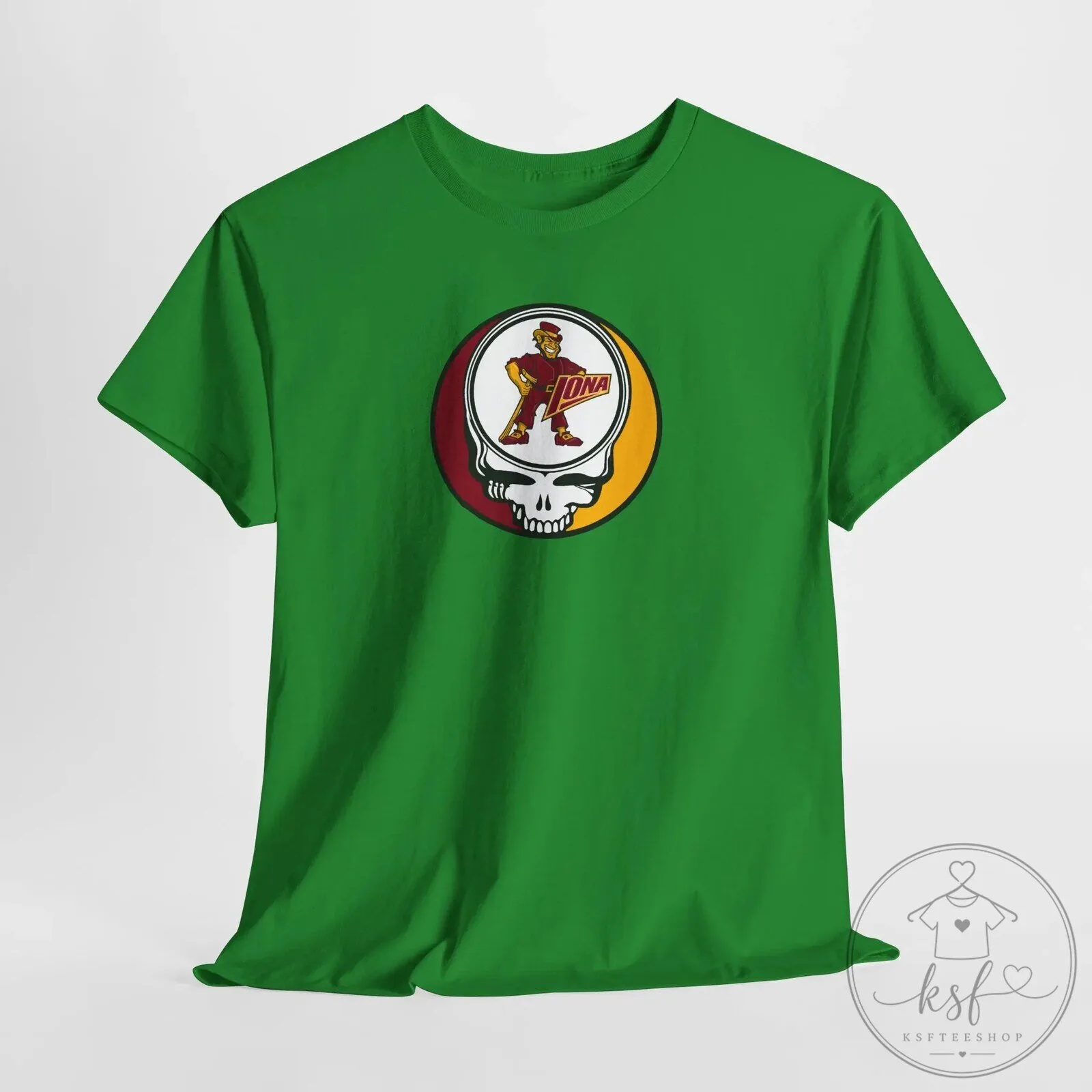 Iona Gaels Stealie Skull Grateful Dead Inspired College Sports T-Shirt 41 Iona Gaels Stealie Skull Grateful Dead Inspired College Sports T-Shirt