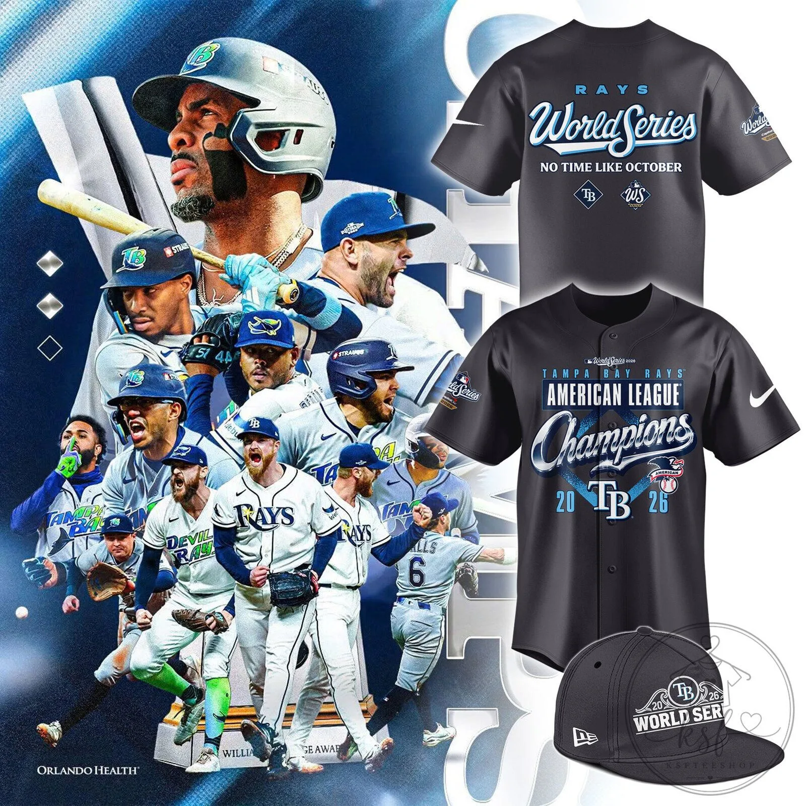 Tampa Bay Rays 2026 American League Champions Locker Room Jersey