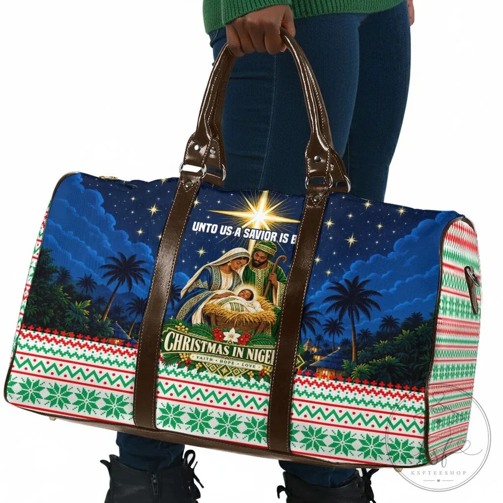 Christmas in Nigeria Nativity Scene Travel Bag 9 Christmas in Nigeria Nativity Scene Travel Bag