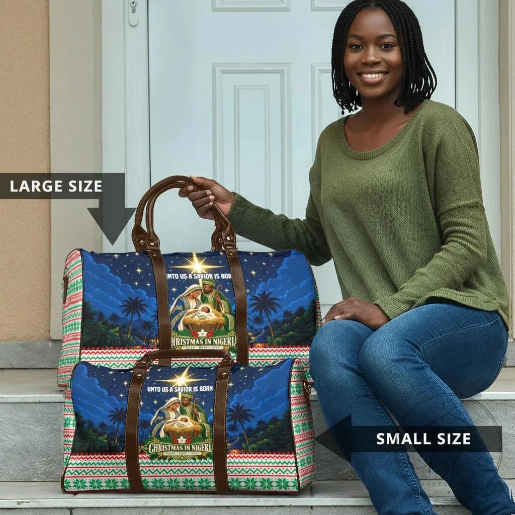 Christmas in Nigeria Nativity Scene Travel Bag 12 Christmas in Nigeria Nativity Scene Travel Bag
