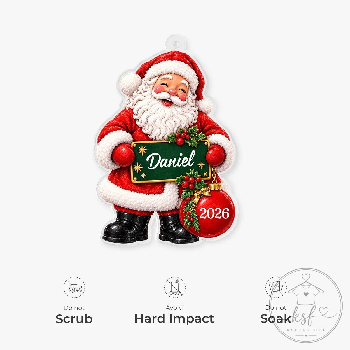 Personalized Christmas Snowman Nutcracker Santa Claus Acrylic Ornament 14 Personalized Christmas Snowman Nutcracker Santa Claus Acrylic Ornament