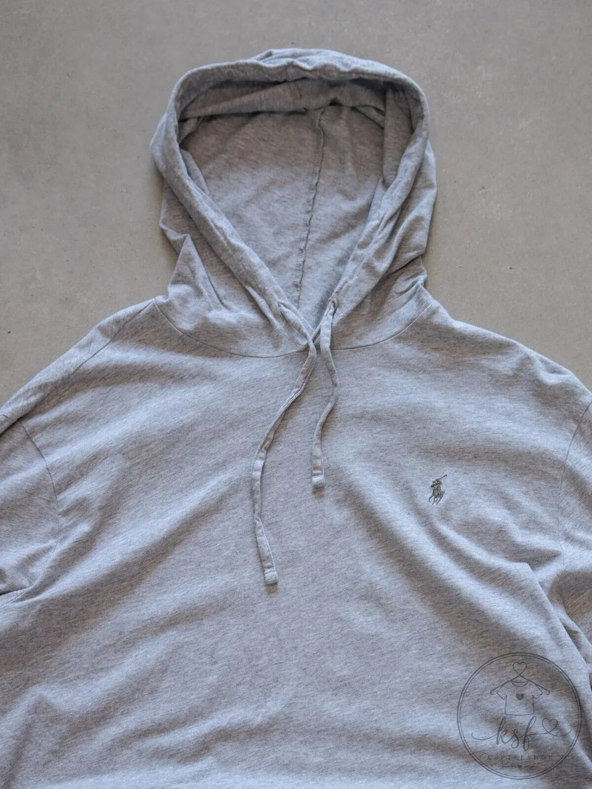 Grey Polo Ralph Lauren Lightweight Long Sleeve Hoodie for Men 8 Grey Polo Ralph Lauren Lightweight Long Sleeve Hoodie for Men