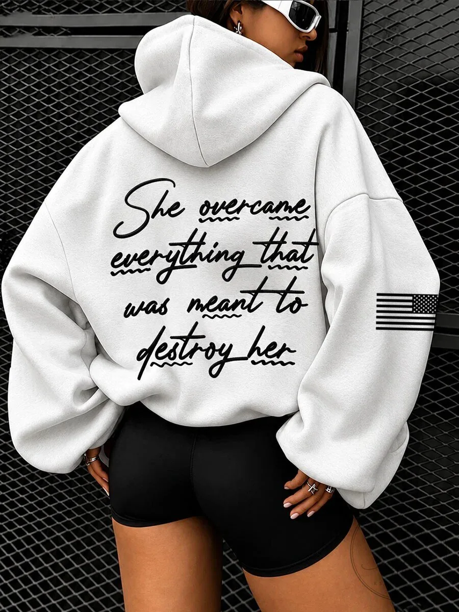 She Overcame Everything That Was Meant To Destroy Her Inspirational Hoodie 3 She Overcame Everything That Was Meant To Destroy Her Inspirational Hoodie